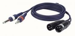 DAP FL44 - 2 unbal. Jack mono L/R > 2 XLR/M 3 p. 1,5m 