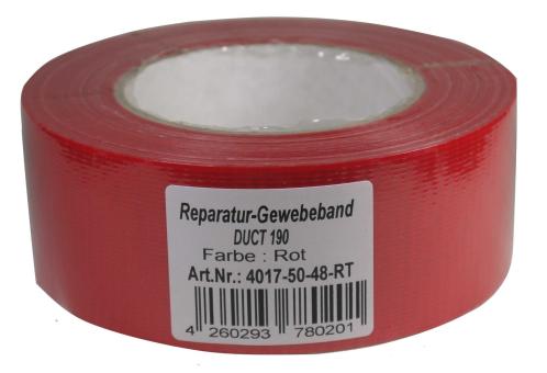 Gewebeband TYP190 48mm/50m rot 